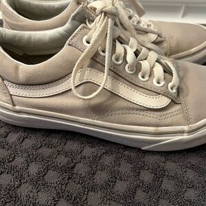 Beige Canvas Sneakers